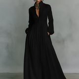 Patchwork Ljetna Maxi Haljina s Ovratnikom