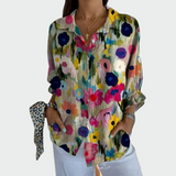 Stylish bluza s cvjetnim uzorkom