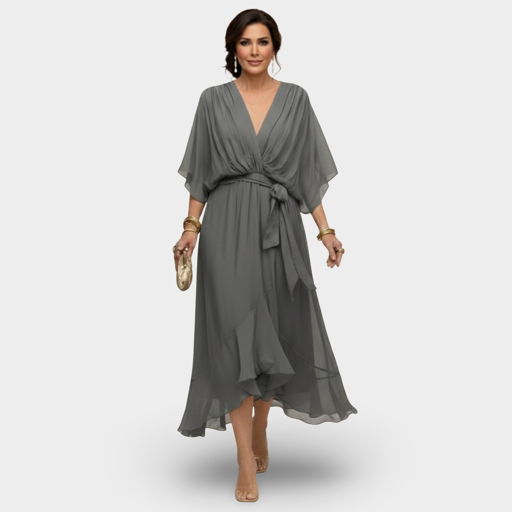 Monica | V-Neck Haljina Klasične Elegancije
