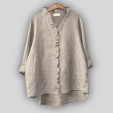 Linen Bluzica Zemljana Finesa