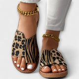 Tareyja - Bicolor sandale s leopard uzorkom