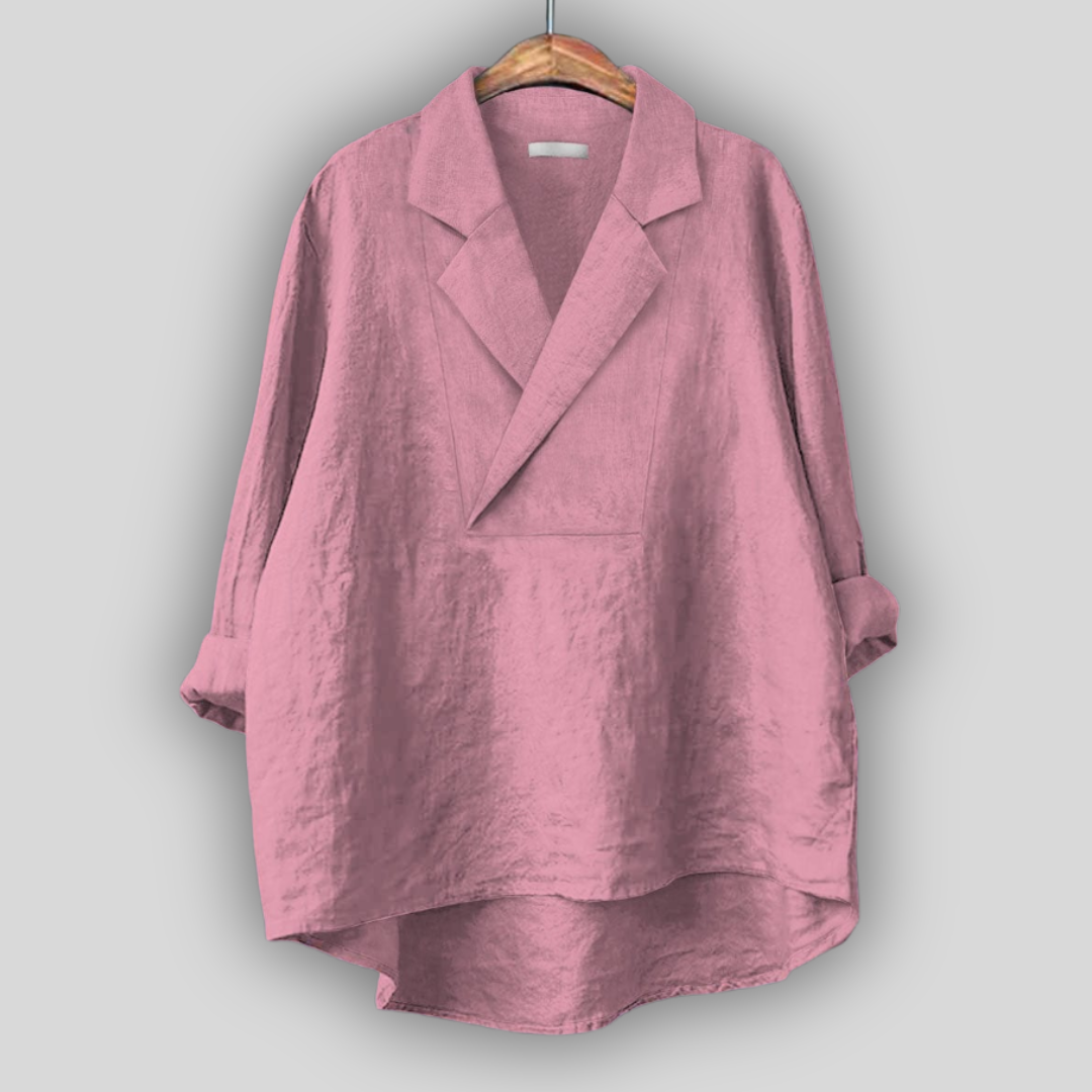 Linen Bluzica “Ružičasta Aura”