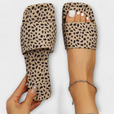 Elisabete - Ravni mokasini s uzorkom od leoparda