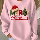 Dame Sweatshirt s božićnim printom – Ležeran stil