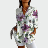 Stylish bluza s cvjetnim uzorkom
