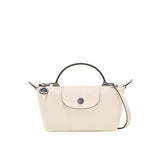 Mini kožna Longchamp torba - Bijela