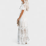 Marinka - Dugačka Boho Čipkasta Haljina