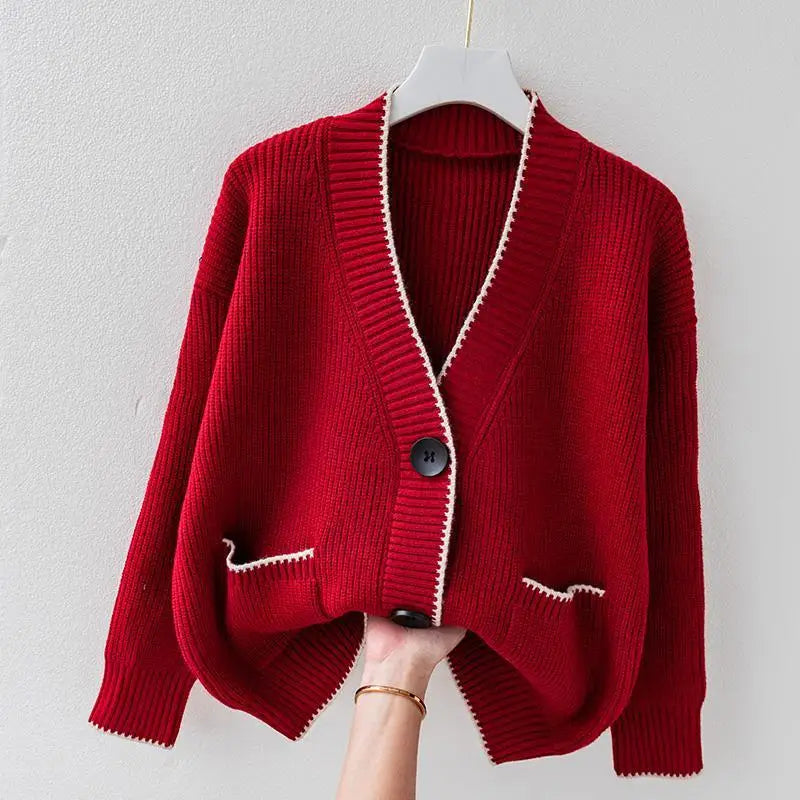Stylish Oversized Pletena Prsluk