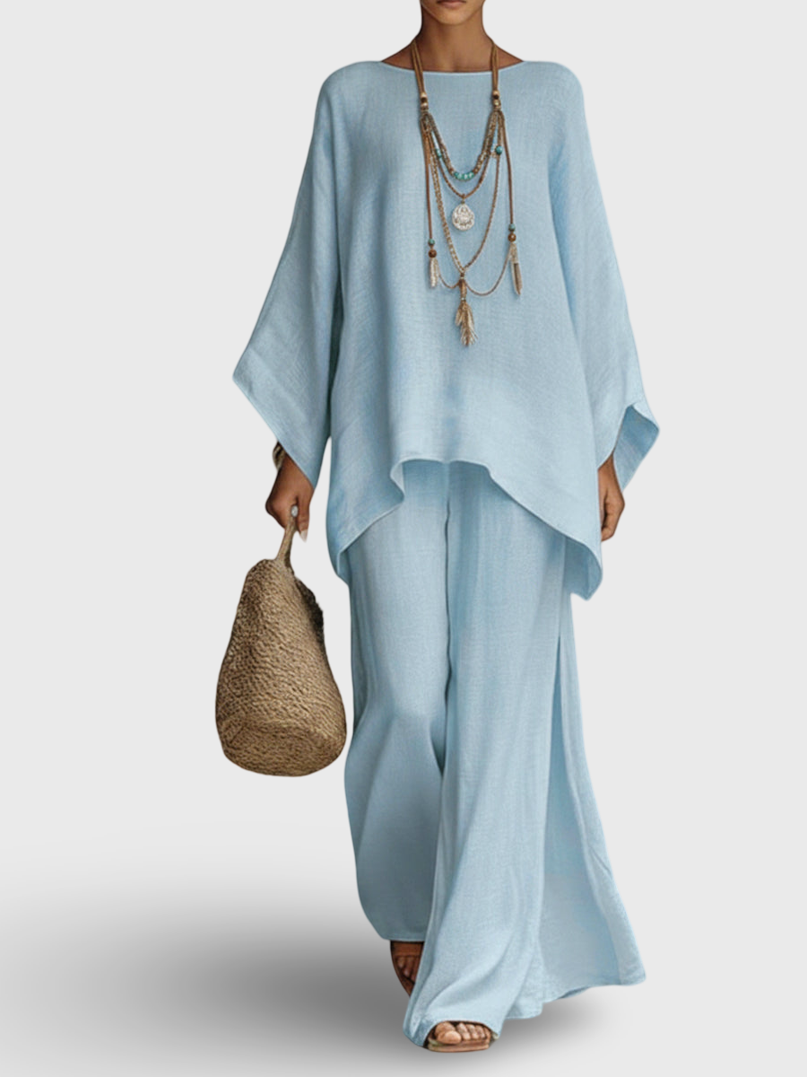 Celine | Elegantni set od lana s dva dijela