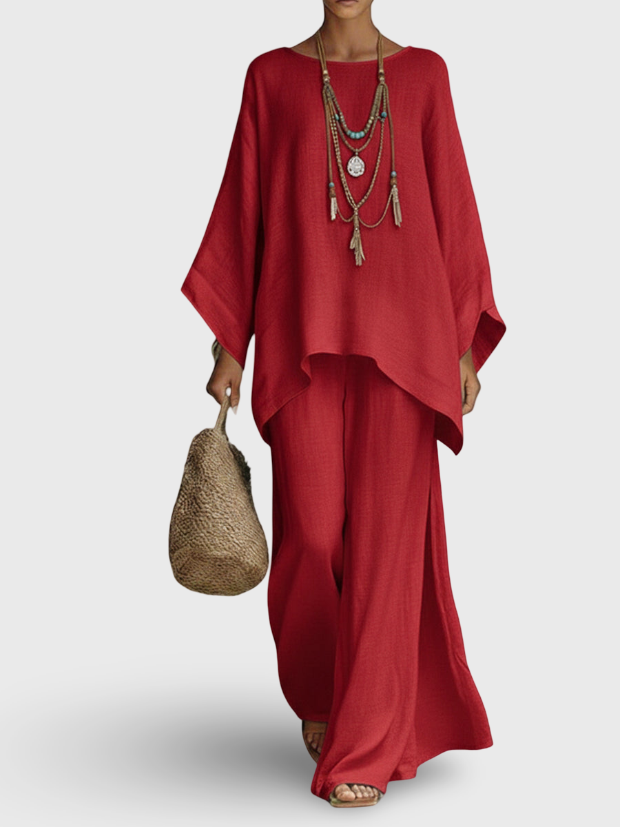 Celine | Elegantni set od lana s dva dijela